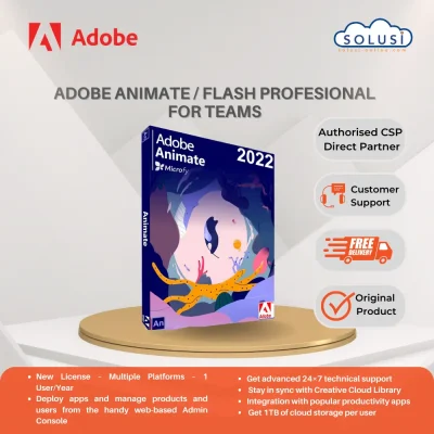 Solusi Online Adobe Animate Flash Profesional for Teams 2