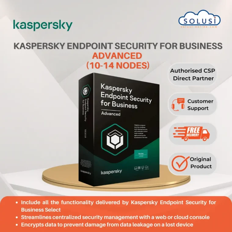 Solusi Online Kaspersky Endpoint Security for Business ADVANCED 10-14 nodes