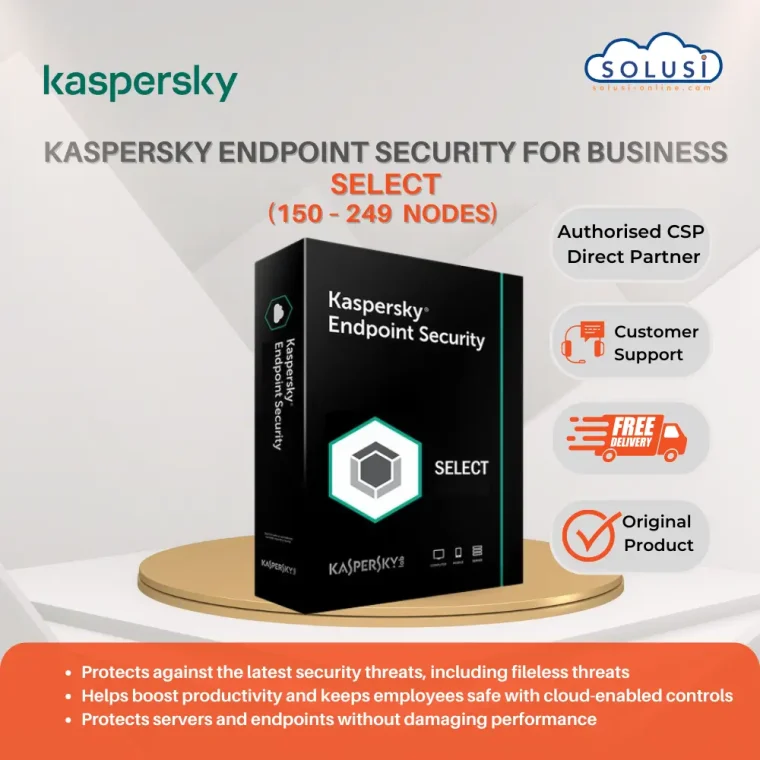 Solusi Online Kaspersky Endpoint Security for Business Select 150 – 249 nodes