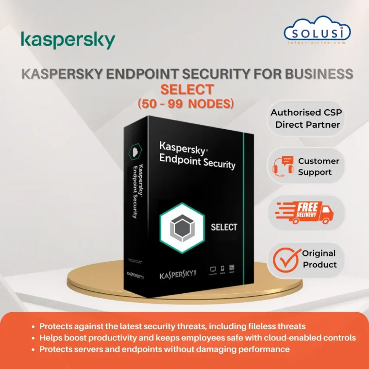 Solusi Online Kaspersky Endpoint Security for Business Select 50 – 99 nodes