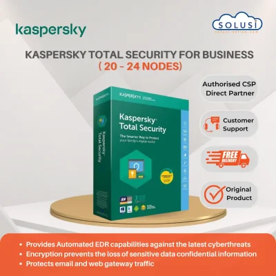 Solusi Online Kaspersky Total Security for Business 20 – 24 nodes