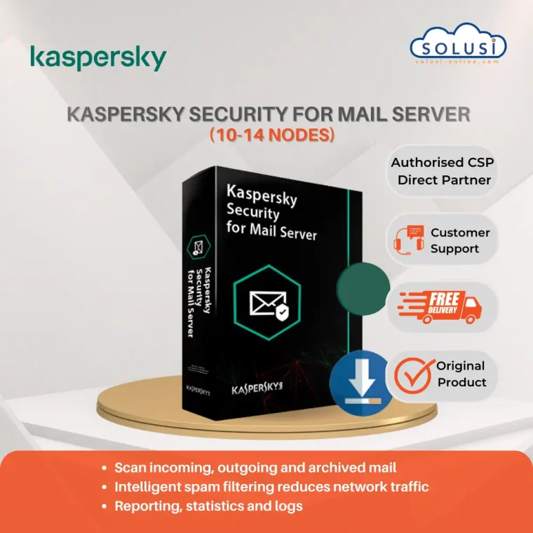 Solusi Online Kaspersky Security for Mail Server 10-14 nodes