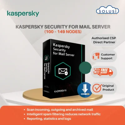 Solusi Online Kaspersky Security for Mail Server 100-149 nodes