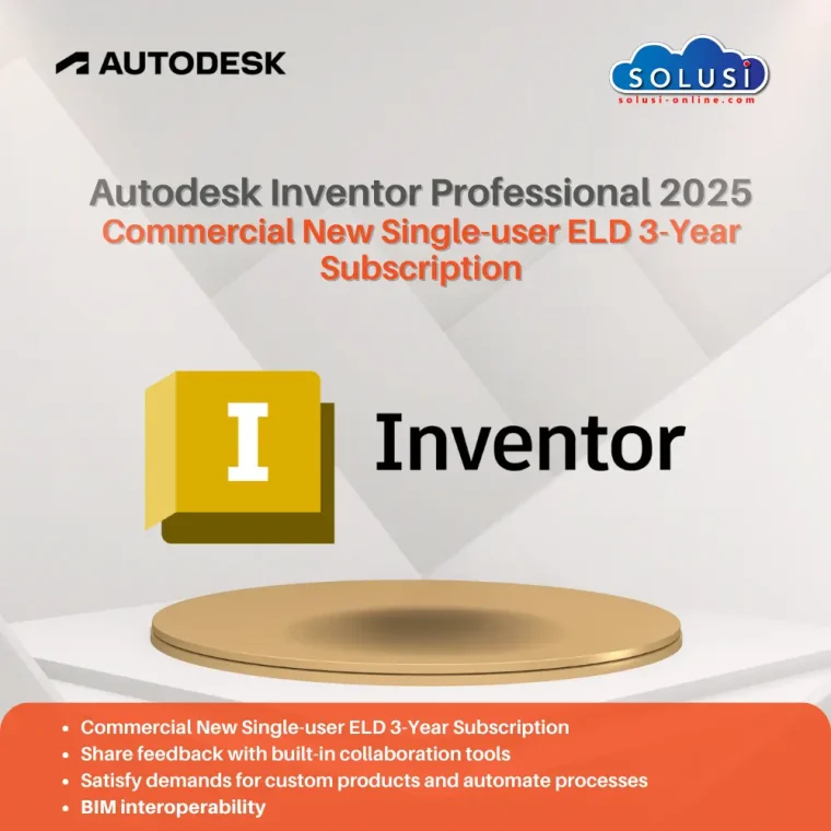 Solusi Online Autodesk Inventor 3 Year 1