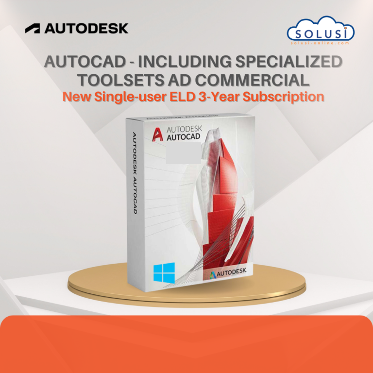 Autocad including specialized toolsets ad commercial new single user eld annual subscription это