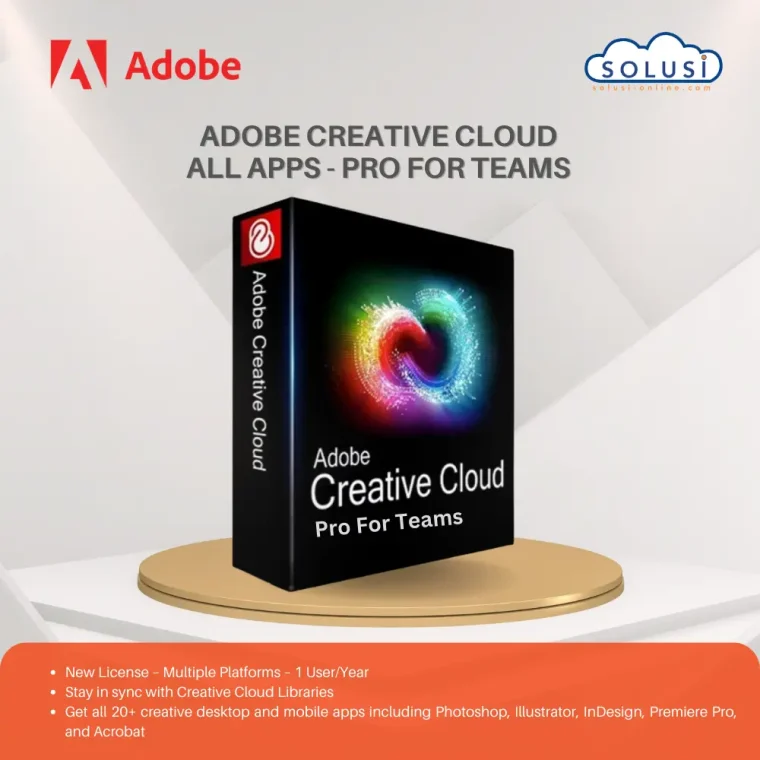 Solusi Online Adobe Creative Cloud All Apps Pro for teams